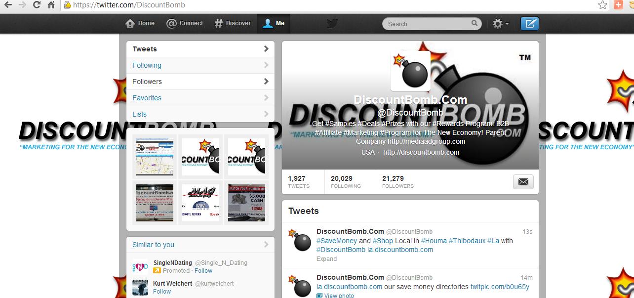 discountbomb twitter